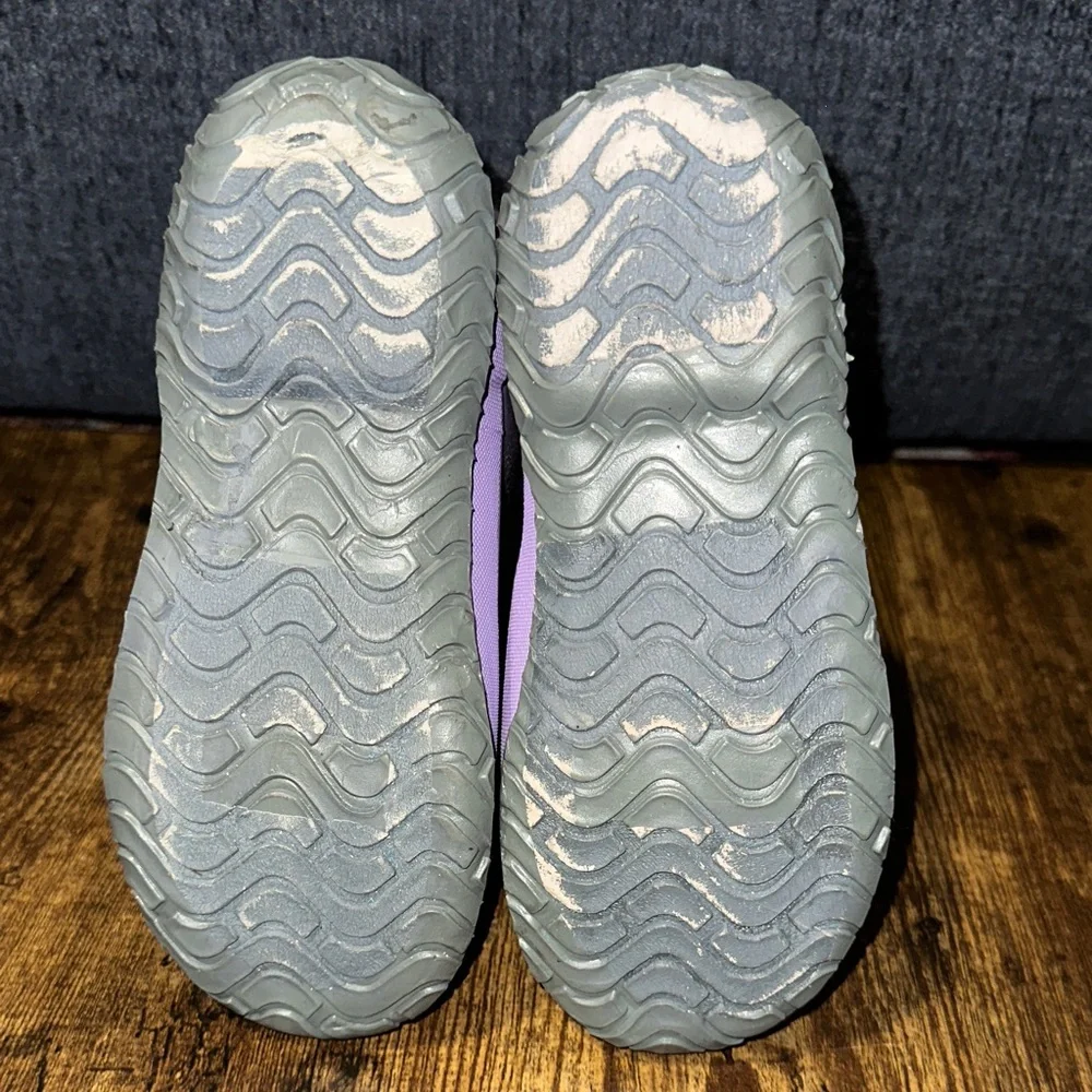 Bogs Kids' Skipper Glitter Rain Boots - Lilac Purple - Girls 13 - Fair Condition